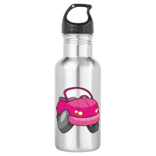 Roze Cartoon Waterfles