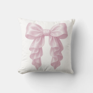 Roze Cascade Plissé Lint Elegant Verwend Girly Kussen