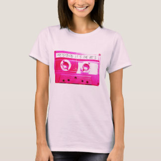 Roze cassette. t-shirt