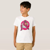 Roze Catcher T-shirt (Voorkant volledig)