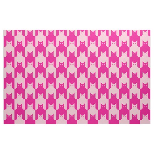 Roze Catstooth Stof (Fat Quarter)