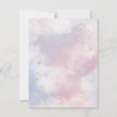Roze Celestial Save the Date | Constellaties (Achterkant)