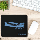 Roze Cessna Vliegtuig Girly Aviation Custom Kantoo Muismat