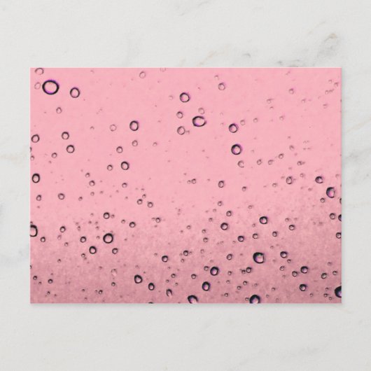 Roze Chamgagne Briefkaart (Voorkant)