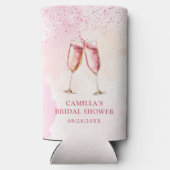 Roze Champagne Bruiloftsfeestje (Achterkant)