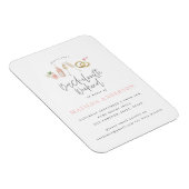 Roze champagne chic bachelorette route magneet (Rechterzijde)