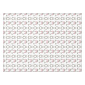 Roze Champagne Diamond Ring Wedding Tablecloth Tafelkleed (Voorkant (Horizontaal))