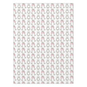 Roze Champagne Diamond Ring Wedding Tablecloth Tafelkleed (Voorkant)
