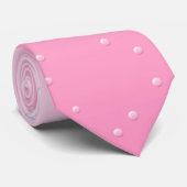 Roze champagne met kleine belletjes achtergrondkun stropdas (Opgerold)