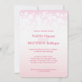 Roze champagne sparkle bubbels bruiloft kaart (Achterkant)