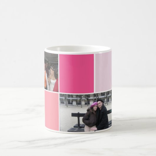 Roze check foto Mok (Center)