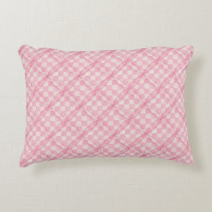 ROZE CHECK QUILT Accent Kussen