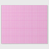 Roze Checkers Cadeaupapier (Vlak)