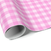 Roze Checkers Cadeaupapier (Rol Hoek)