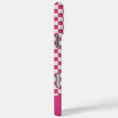 Roze Checkers & Harten Case-Mate iPhone Case (Achterkant / Rechts)