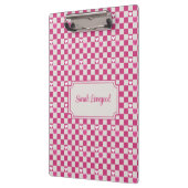 Roze Checkers & Harten Klembord (Links)