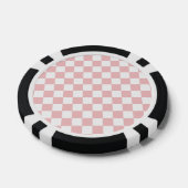 Roze Checkers Poker Chips (Enkel)