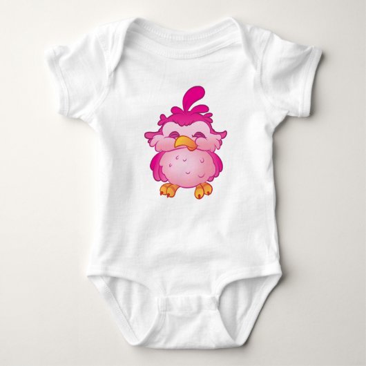 Roze Cheeky Bird Bodysuit (Voorkant)