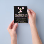 Roze Cheerleader, Cheerleading Classes Adverteren Flyer (Hand)