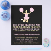 Roze Cheerleader, Cheerleading Classes Adverteren Flyer (Enkel)