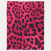 Roze Cheetah Fur Pattern Fleece Blanket Deken (Voorkant)