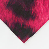Roze Cheetah Fur Pattern Fleece Blanket Deken (Hoek)