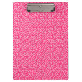 Roze Cheetah Leopard Print Klembord (Voorkant)