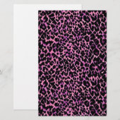 Roze Cheetah Pattern Briefpapier (Voorkant / Achterkant)