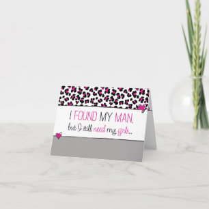 Roze Cheetah Wil jij mijn bloemenmeisje zijn? kaar