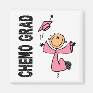 Roze CHEMO AFSTUDEERDER 1 (Borstkanker) Magneet