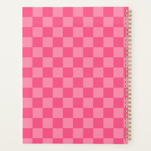 Roze cheque planner (Achterkant)