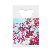 Roze Cherry-bloesems Kredietkaart Flessenopener (Achterkant)