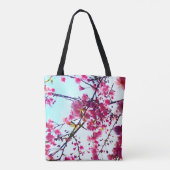 Roze Cherry-bloesems - monogrammen Draagtas (Achterkant)