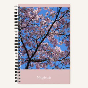 Roze Cherry Blosbezems Notitieboek van 5,5 x 8,5 i