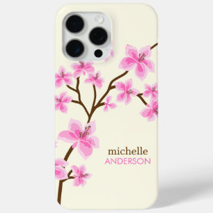 Roze Cherry Blossingboom iPhone 15 Pro Max Hoesje