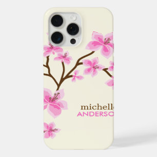 Roze Cherry Blossingboom iPhone 15 Pro Max Hoesje