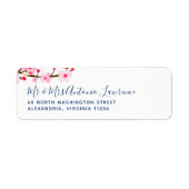 Roze Cherry Blossom Address Label (Voorkant)