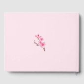Roze Cherry Blossom Afstuderen Guest Book Gastenboek (Achterkant)
