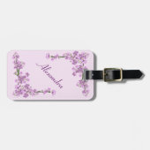 roze Cherry Blossom Bagagelabel (Voorkant horizontaal)
