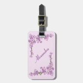 roze Cherry Blossom Bagagelabel (Voorkant verticaal)