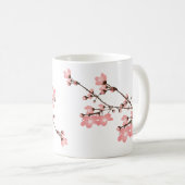 Roze Cherry Blossom Classic White Mok (Voorkant rechts)