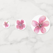 Roze Cherry Blossom Confetti (Voorkanten)