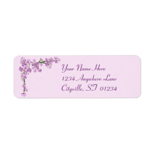 roze Cherry Blossom Etiket