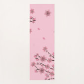Roze Cherry Blossom Falling Petals Botanisch leder Yogamat (Voorkant)