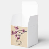 Roze Cherry Blossom Favor Boxes Bedankdoosjes (Geopend)