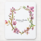 Roze Cherry Blossom Floral Muismat (Voorkant)