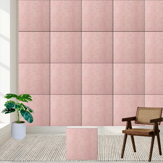 Roze Cherry Blossom Floral Pattern Tegeltje
