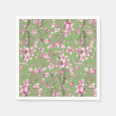 Roze Cherry Blossom Floral Print Paper Napkin Servet (Voorkant)