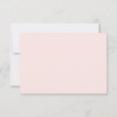 Roze Cherry Blossom Floral Wedding RSVP (Achterkant)
