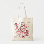 Roze Cherry Blossom Flower Pattern Tote Bag (Voorkant)
